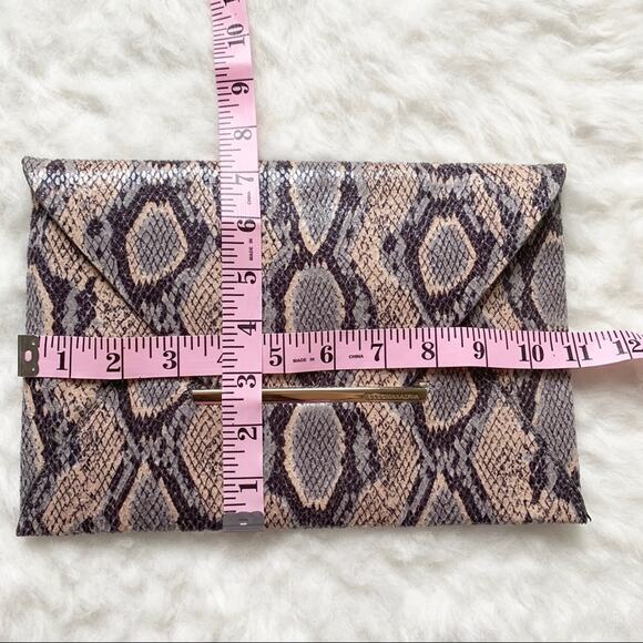 BCBGMaxAzria Snakeskin Envelope Clutch - Picture 7 of 7